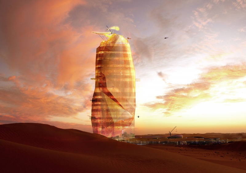 Illustration for article titled French Design Firms Imagine An Arcology In The Sahara